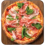 Parma Ham Pizza Parma ham pizza with fresh rocket