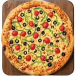 Garden Veggie Feast Pizza Veggie pizza with tomatoes, green peppers and olives